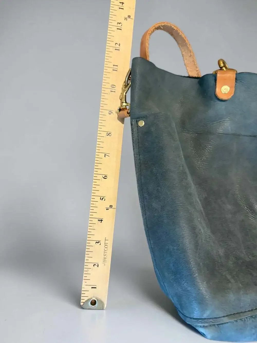leather hobo slouchy bucket bag by M Street Studio